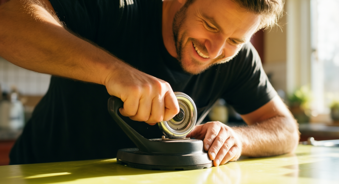rotary cheese slicer — lifestyle photo showing Rotary Cheese Slicer Grater, in use