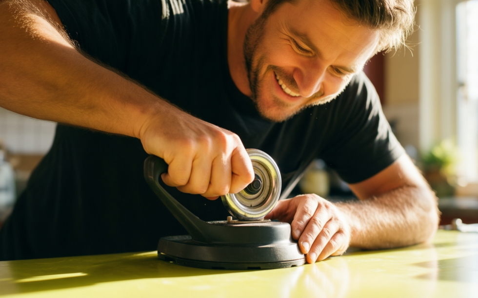 rotary cheese slicer — lifestyle photo showing Rotary Cheese Slicer Grater, in use