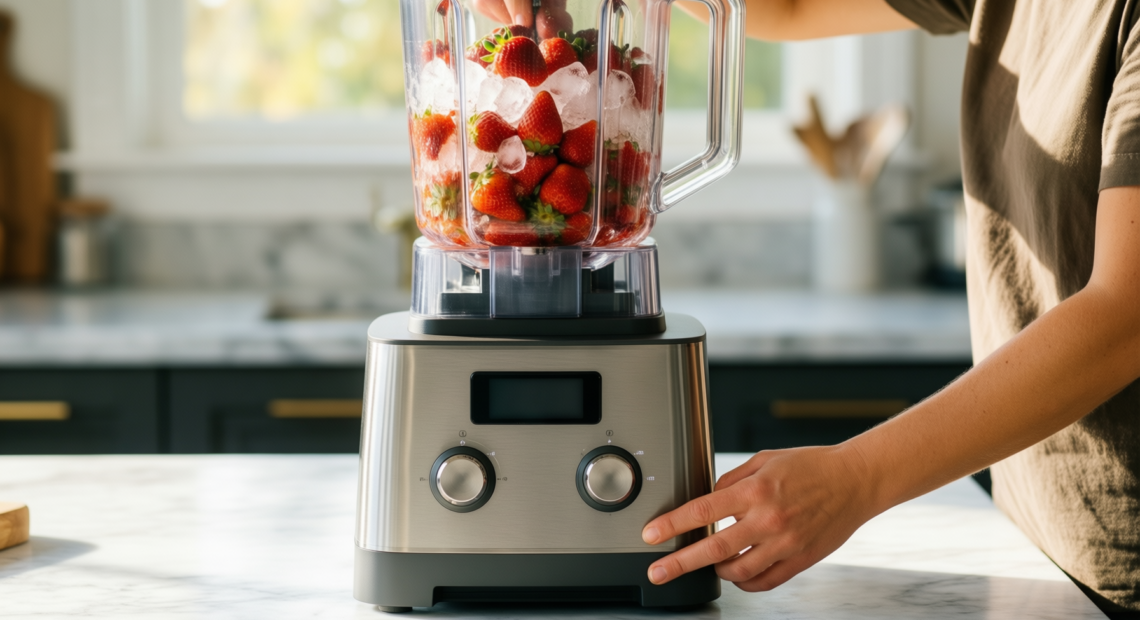 heavy duty ice crusher blender — lifestyle photo showing Multifunctional Blender & Food in use