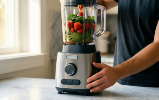 Ninja 3-in-1 Detect Power Blender Processor — lifestyle photo showing Ninja 3-in-1 Detect Power in use