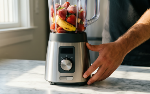 karaca blendfit go personal blender — lifestyle photo showing Karaca Blendfit Go Personal in use