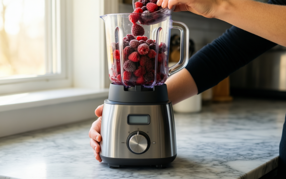 nutribullet 600 series starter kit — lifestyle photo showing nutribullet 600 Series Starter in use