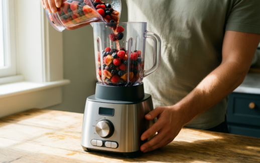nutribullet 600 series review — lifestyle photo showing nutribullet Blender 600 Series in use