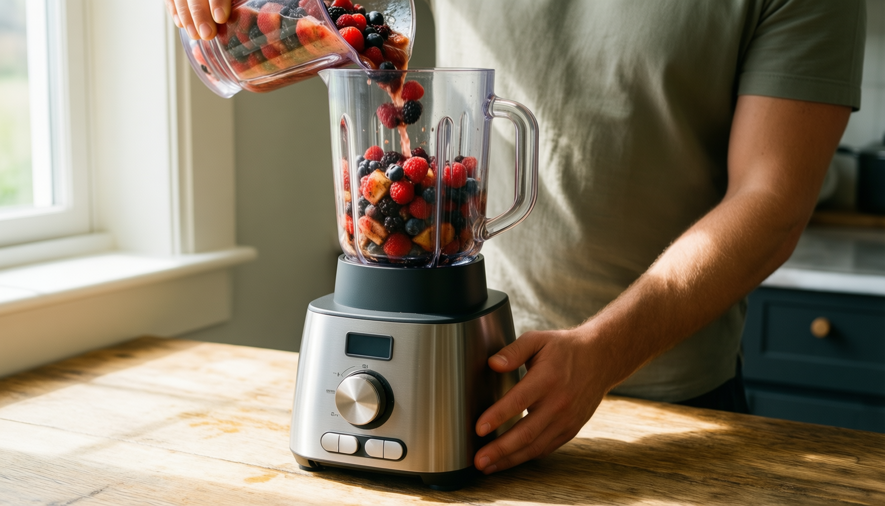 nutribullet 600 series review — lifestyle photo showing nutribullet Blender 600 Series in use