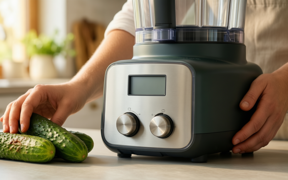 Ninja PrecisionPro food processor — lifestyle photo showing Ninja PrecisionPro 2.1L Food in use