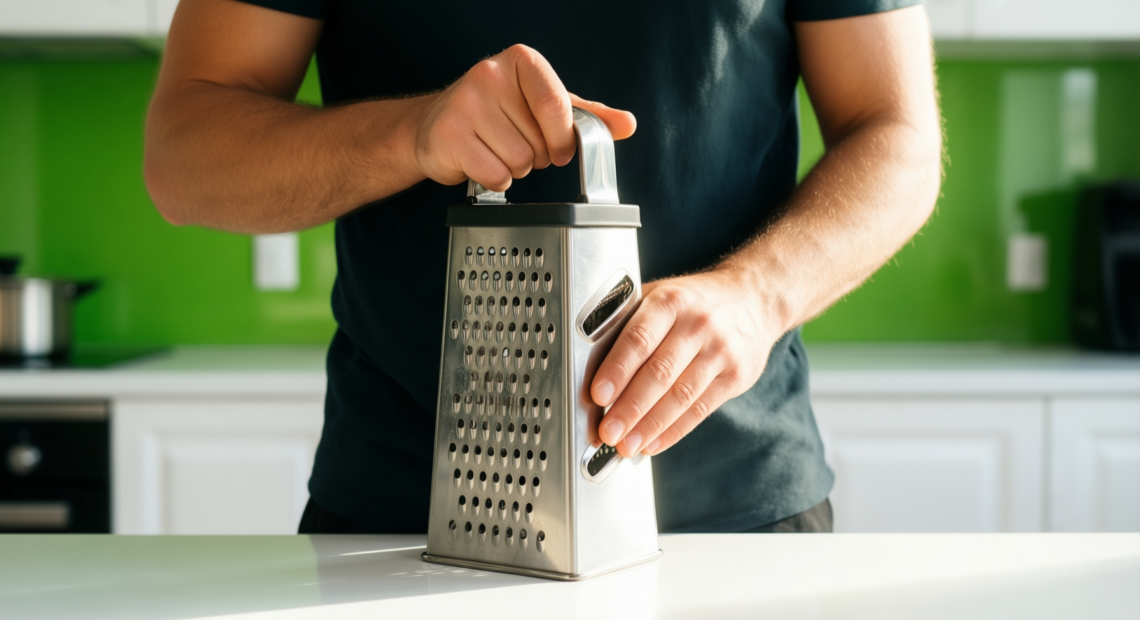 microplane master series zester grater — lifestyle photo showing Microplane 43220 Master Series in use