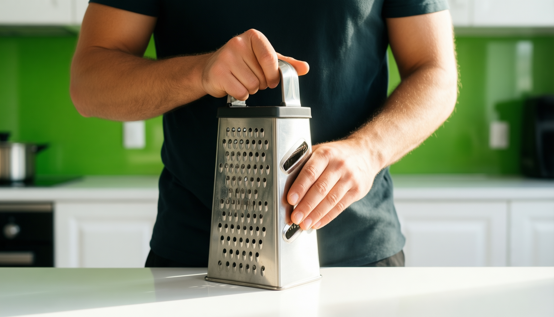 microplane master series zester grater — lifestyle photo showing Microplane 43220 Master Series in use